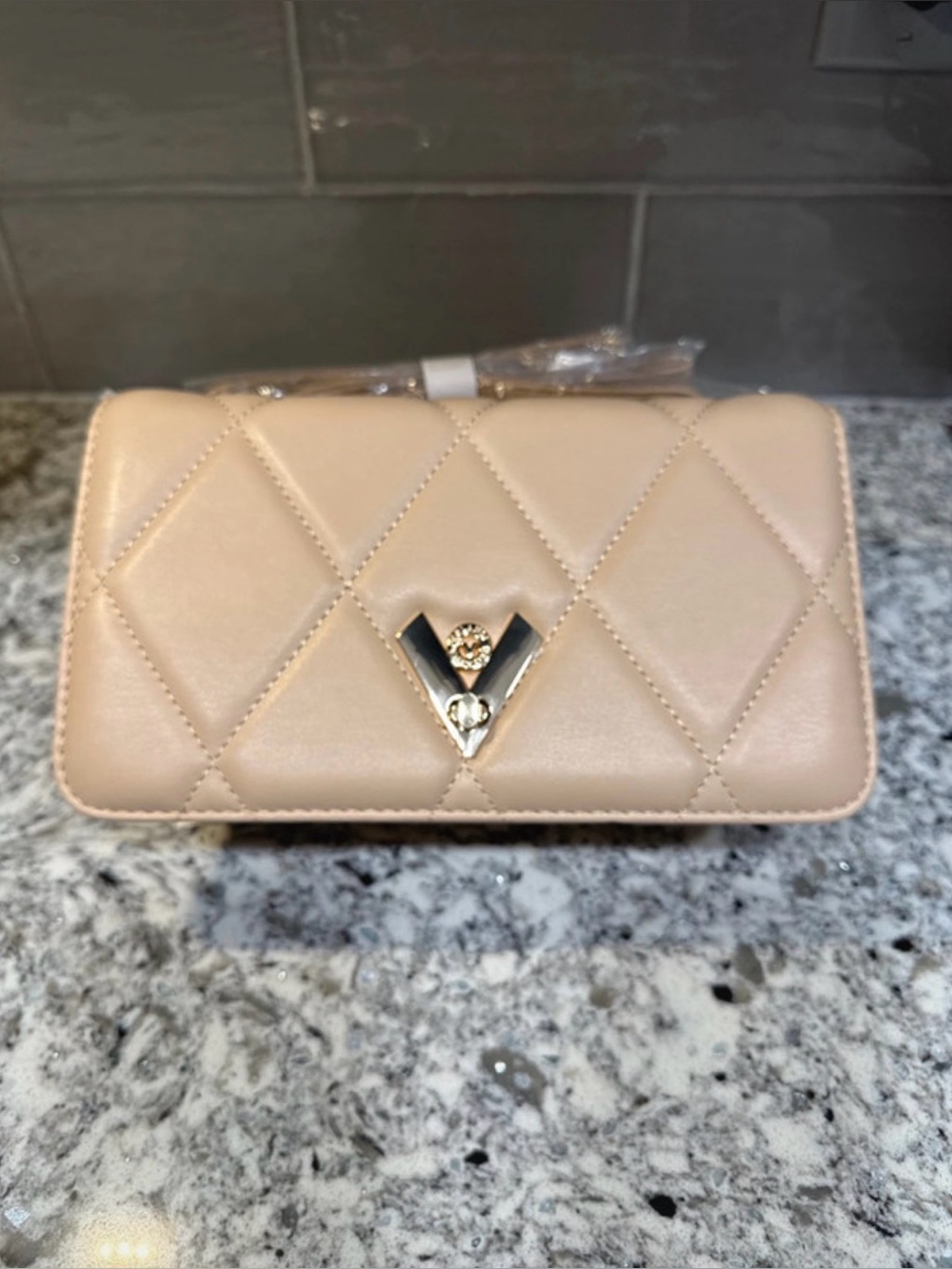 Valentino Orlandi Crossbody NWT Taupe
